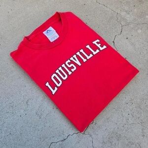 Louisville Cardinals Mens Size L Red Graphic Print Longsleve t-shirt